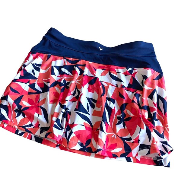 Callaway Womens True Sculpt Tropical Collage Printed Golf Skort XL Golf Athletic - Picture 3 of 12